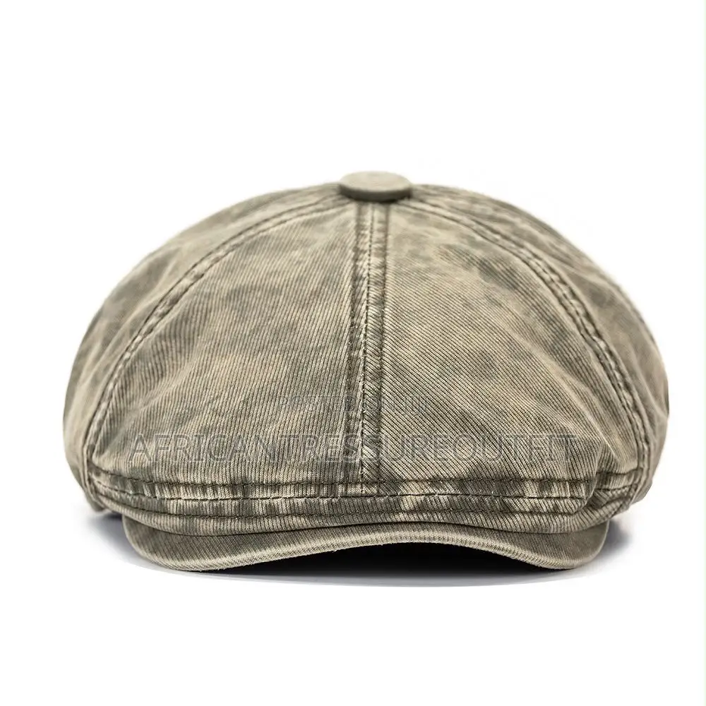 NEWBOY FLAT CAPS FEATURING AN 8-Panel Design and Adjustable Side Strap