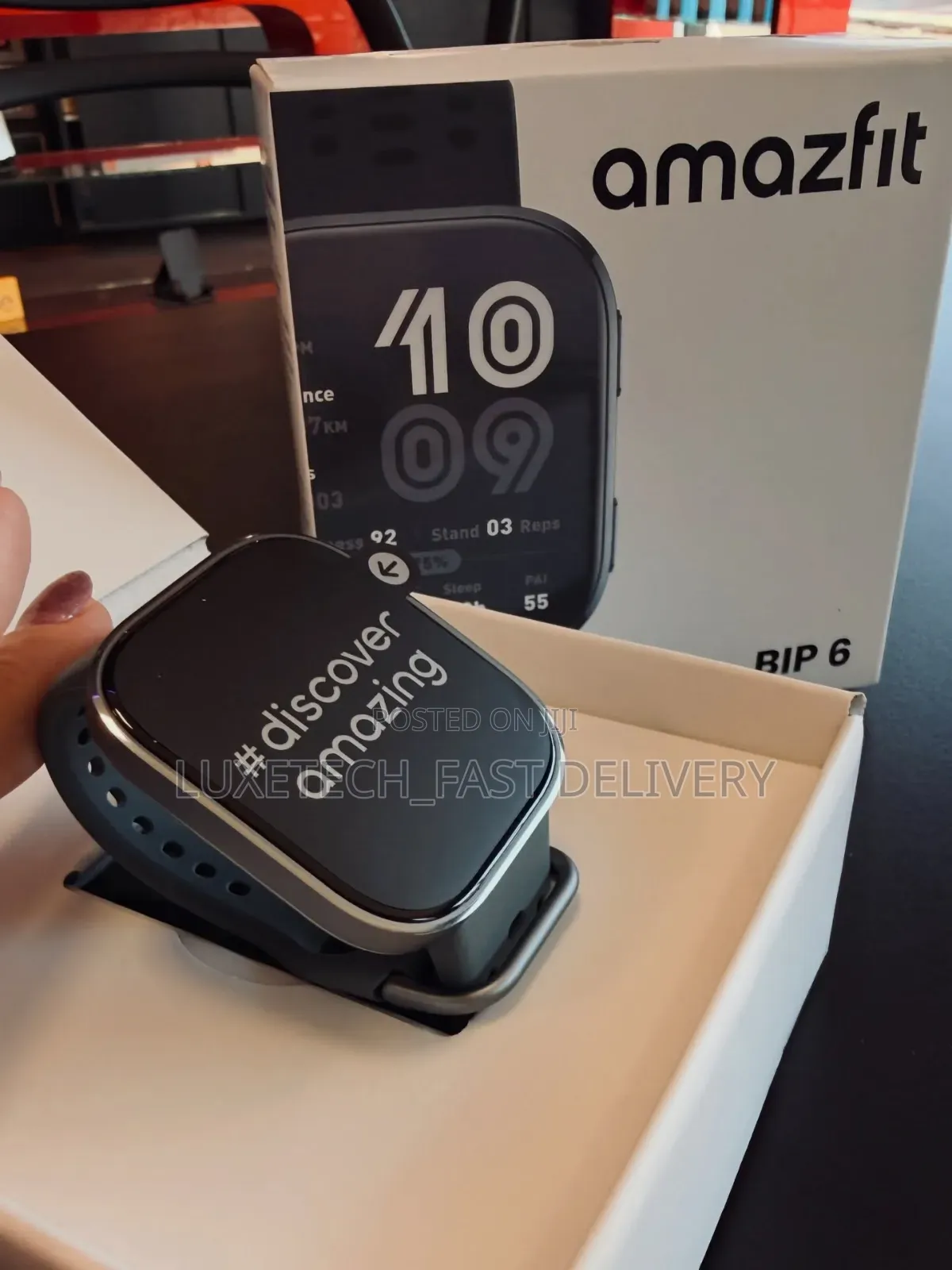 Amazfit Bip 6 – AMOLED Smartwatch With GPS, 140 Sports Modes