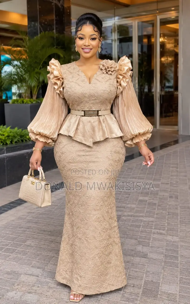 Luxury Turkey Lace Dress - 4 Colors
