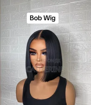 Bob Wig Semi Human Hair