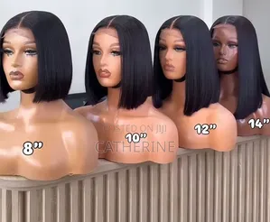 Bob Wig Semi Human Hair