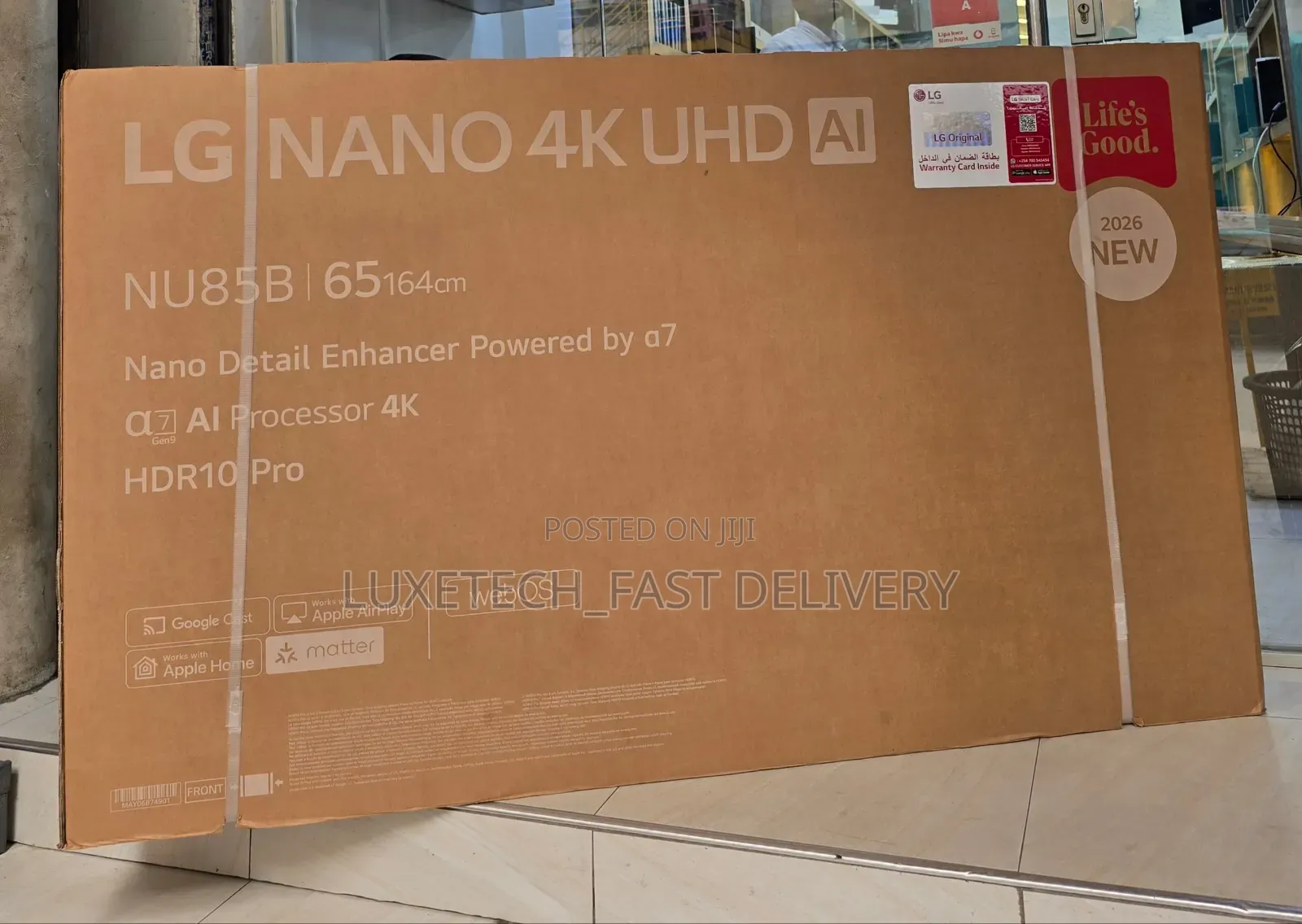 LG 65 Inches Nano Uhd Ai Smart TV Nu85b (Nanocell)