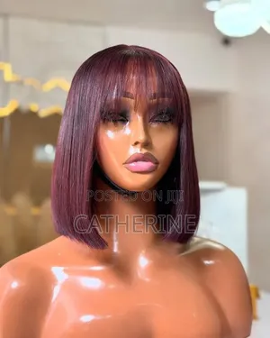 Bob Wig Semi Human Hair