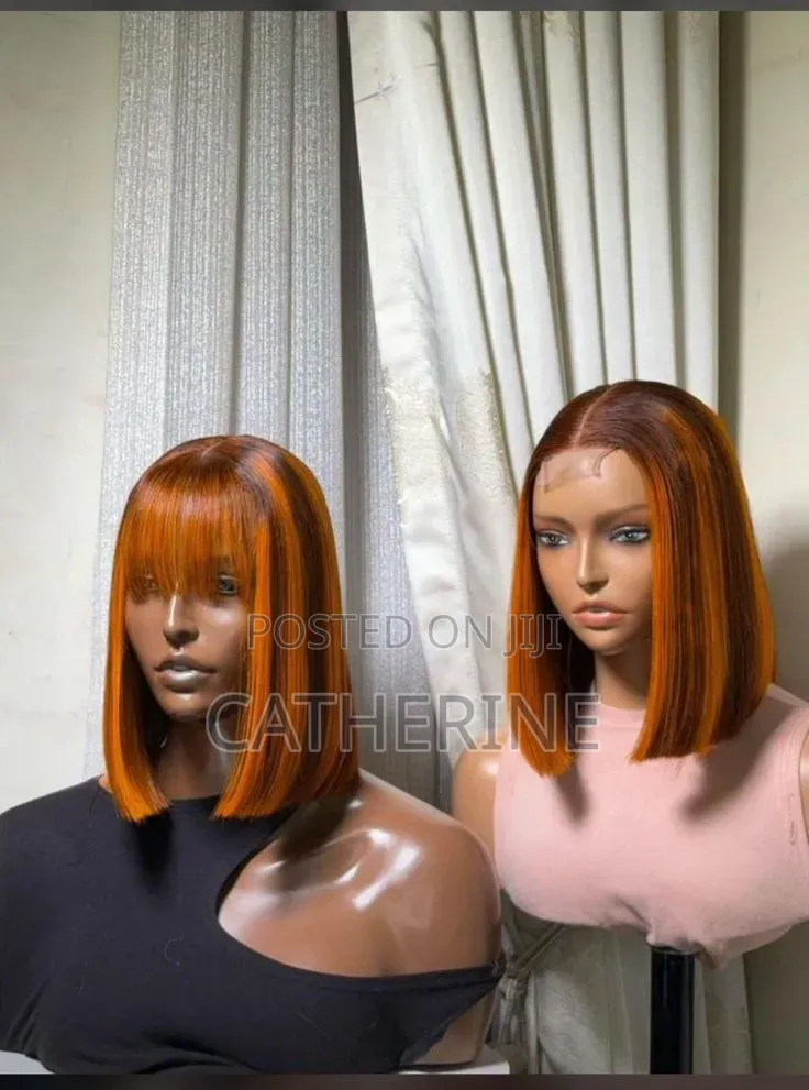 Bob Wig Semi Human Hair