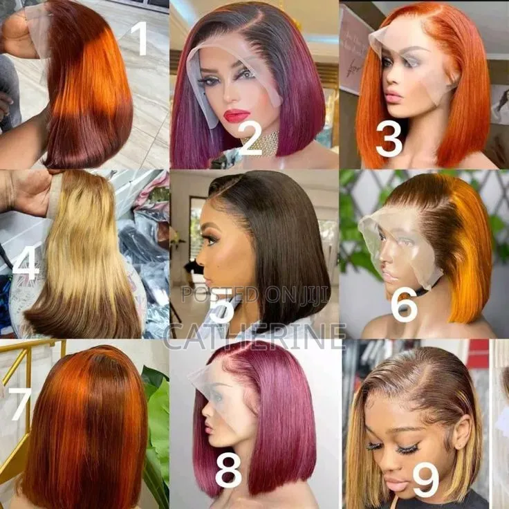 Bob Wig Semi Human Hair