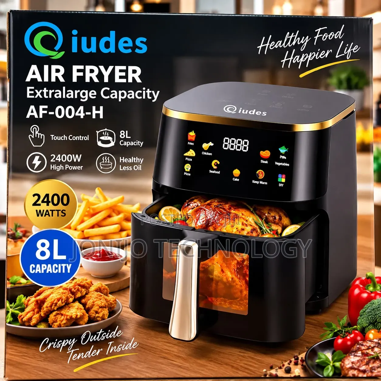 Qiudes Air Fryer Liter 8
