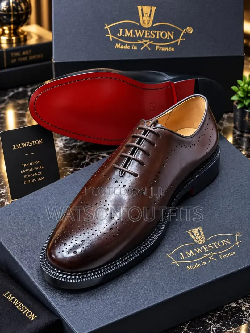 Men's Leather Shoes 2 Colours Brown and Black J.M.Weston