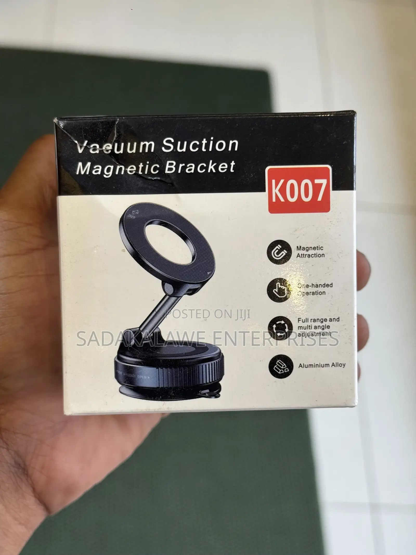 Vacuum Suction Magnetic Car Phone Holder