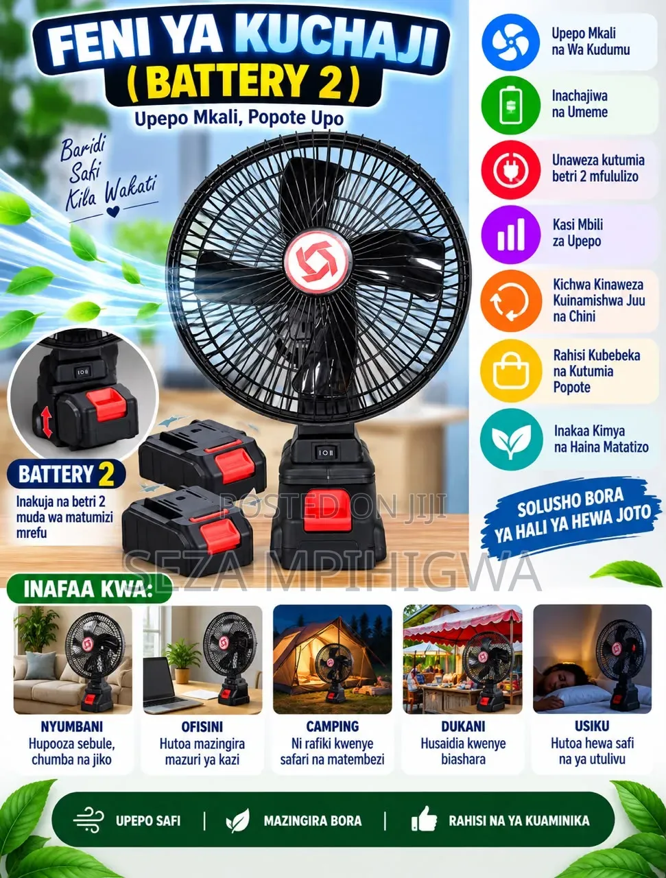 Rechargeable Standfan Betr 2