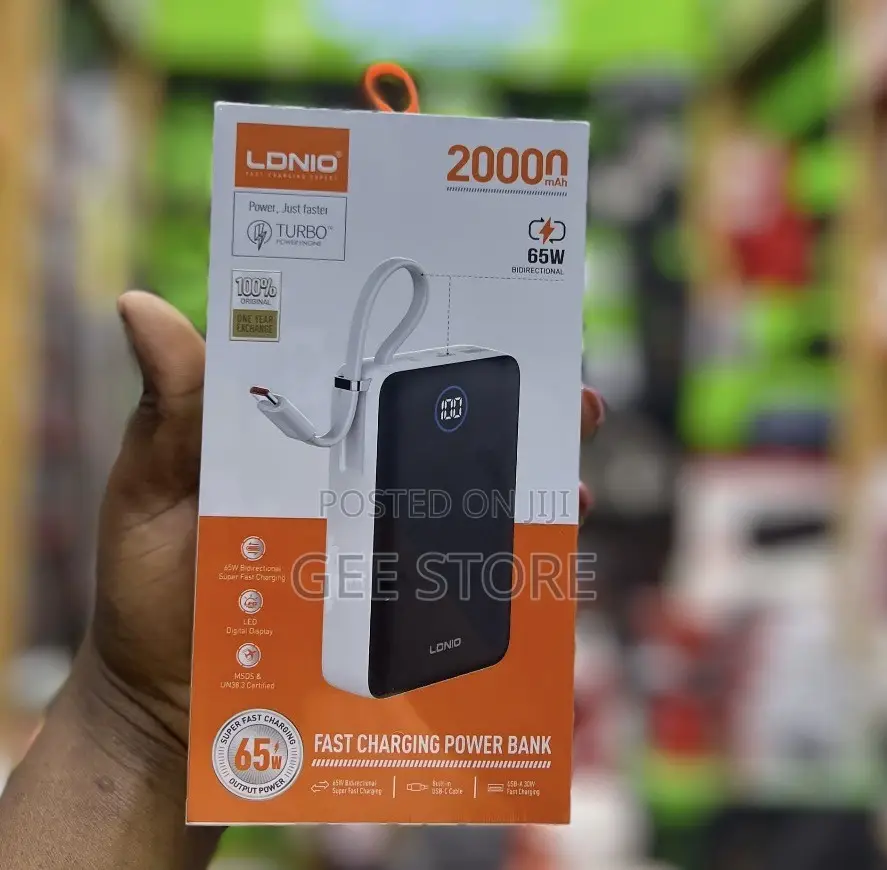 LDNIO PQ43 65W Fast Charging Power Bank, a 20000mAh