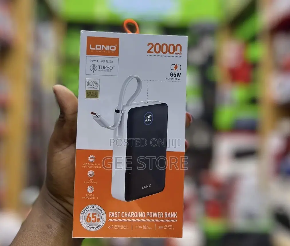 LDNIO PQ43 65W Fast Charging Power Bank, a 20000mAh