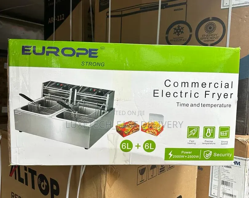 Europe Strong 12L Commercial Electric Deep Fryer – Dual Tank Machine