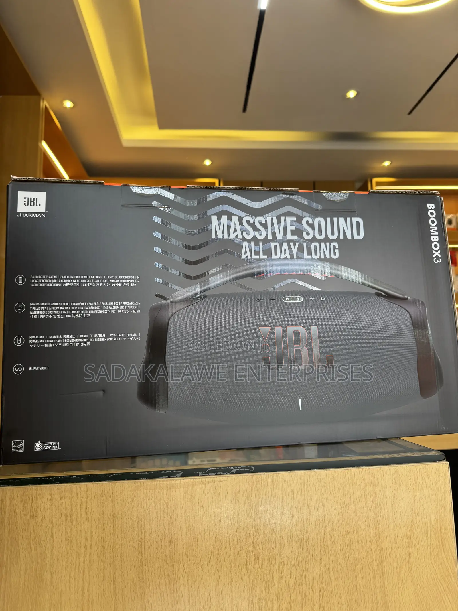 JBL Boombox 3 Portable Bluetooth Speaker