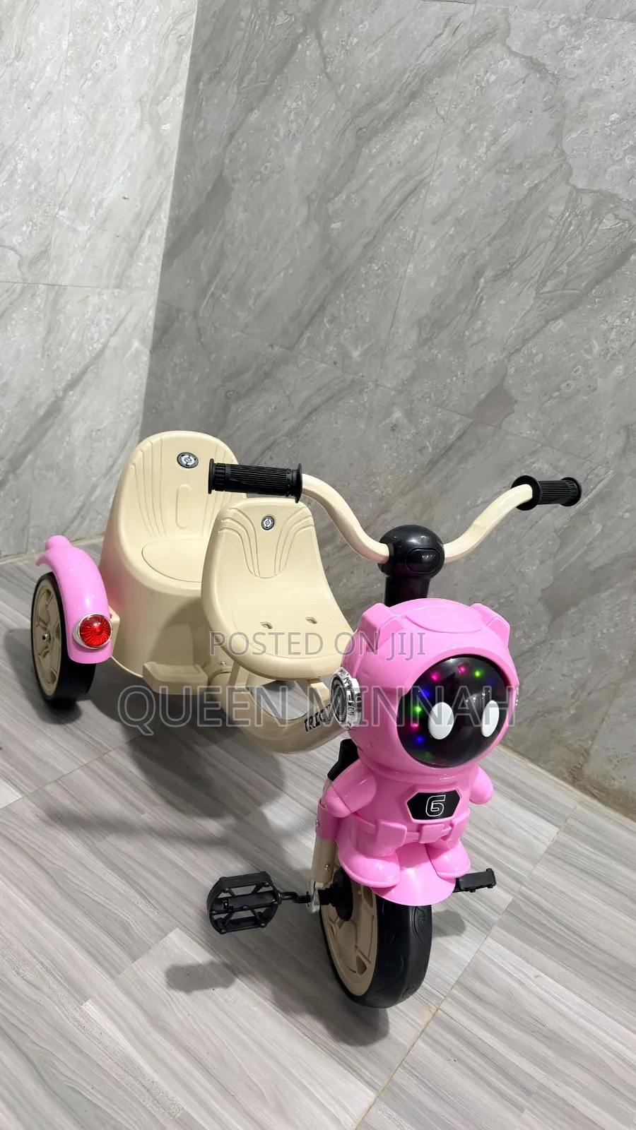 Double-Seater Kids Robot Tricycle