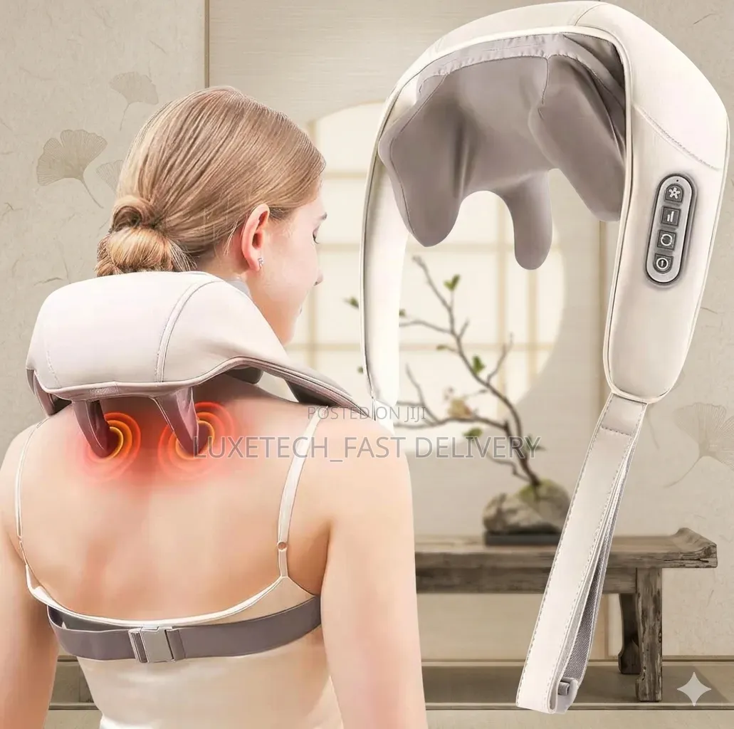 Wearable 5D Neck Shoulder Massager – Cordless Deep Tissue Kneading