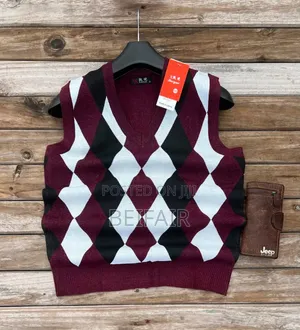 V Neck Vest With Buttons