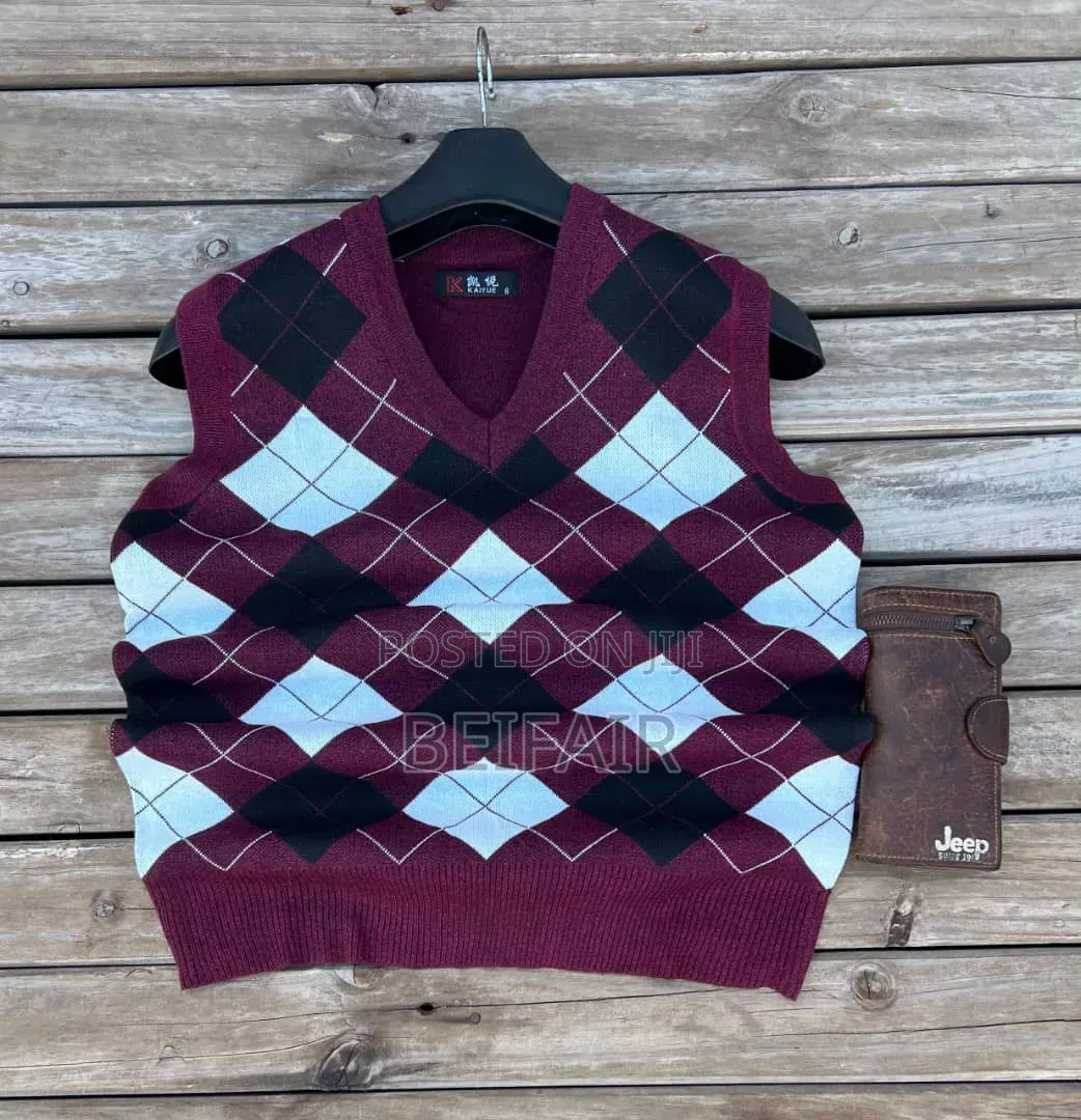 V Neck Vest With Buttons
