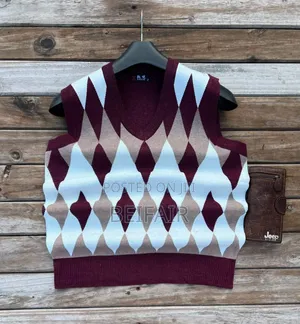V Neck Vest With Buttons