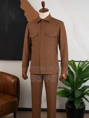 Brown Kaunda With Strips