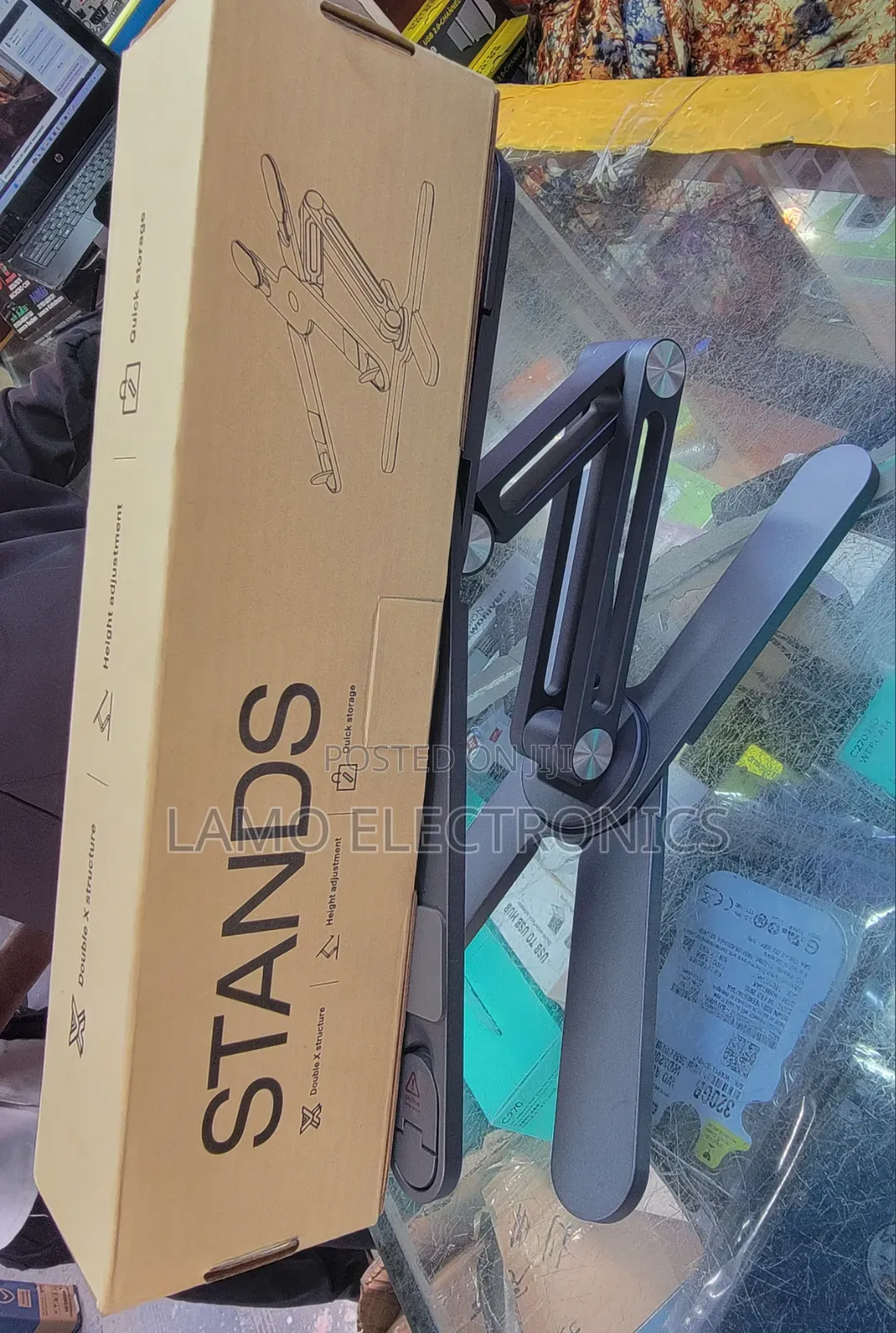 Heavy Double X Laptop Stand