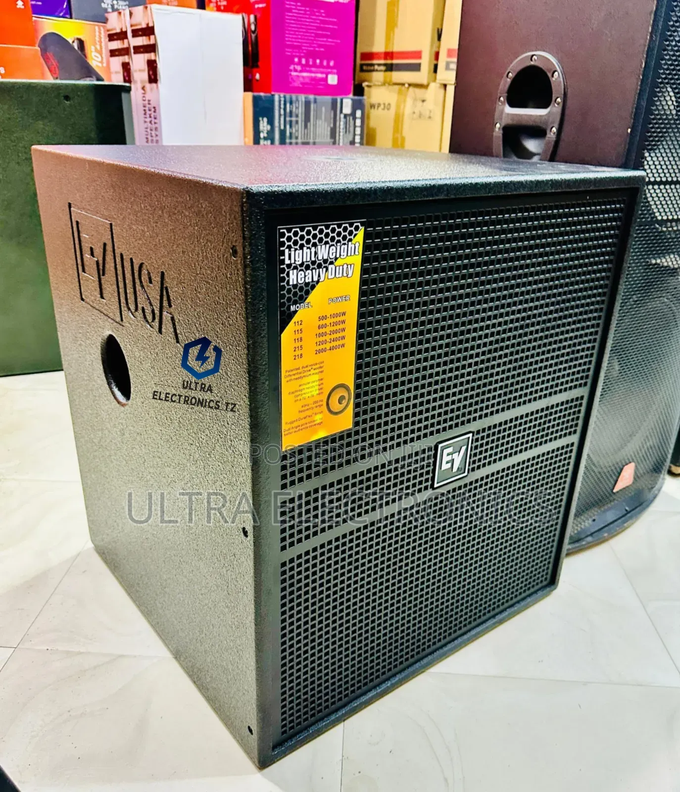EV Single Base Speaker Inch 18 Ndonga Ds118s High Quality Yenye Nguvu