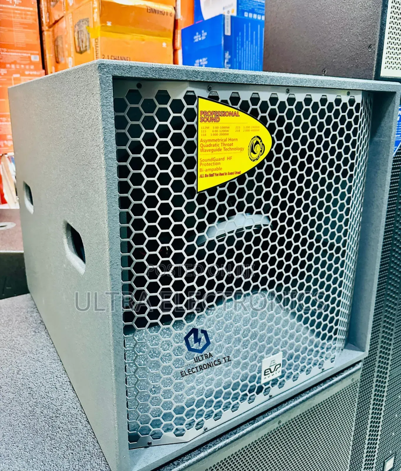 EVP Single Base Speaker
Ndani Imefungwa Ndonga Inch 18 Yenye Nguvu