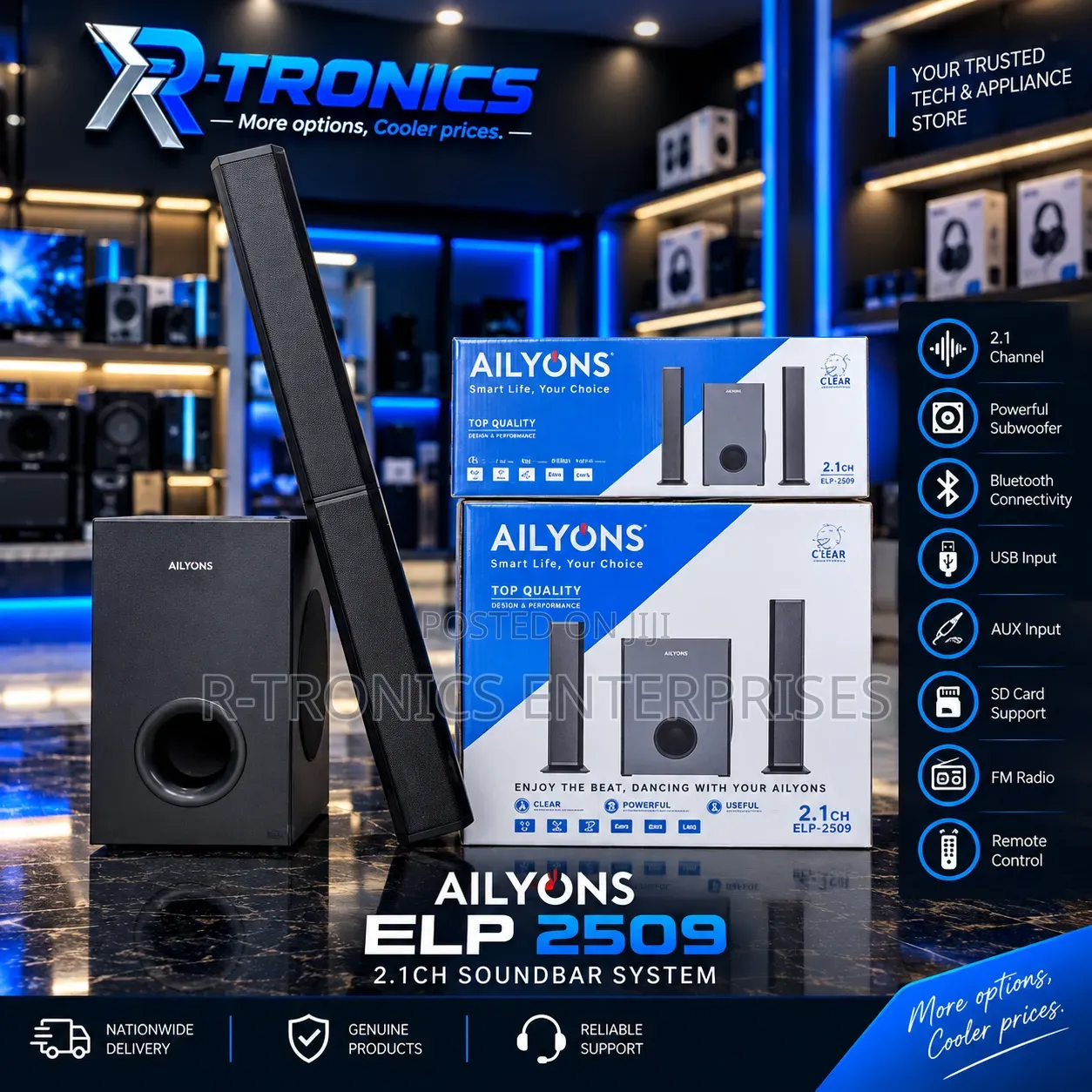AILYONS 2.1-Channel Home Audio System (ELP 2509)