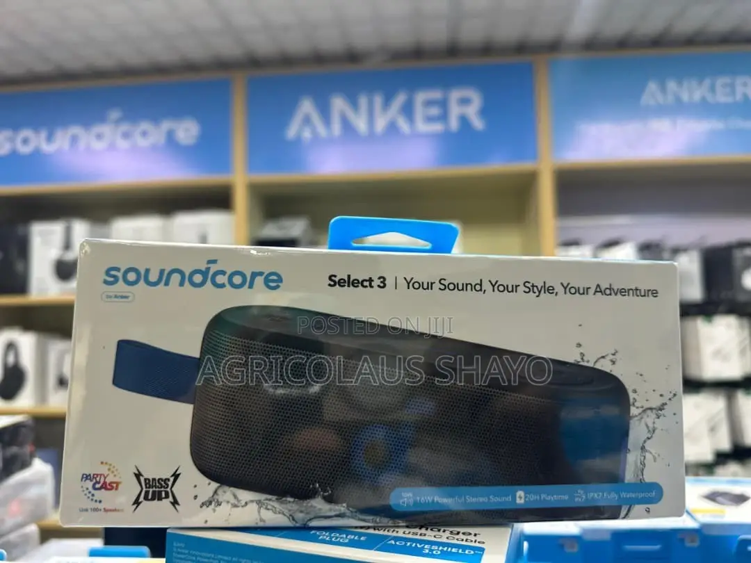 Anker Soundcore Select 3 Portable Speaker – 16W Stereo Sound IPX7