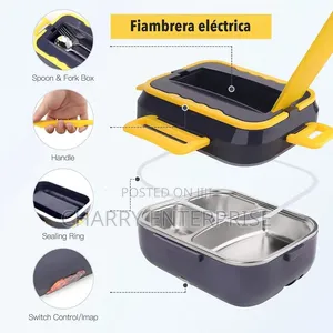 Electric Lunch Box Three Grid Plates 1.5L Steam and Cook Function