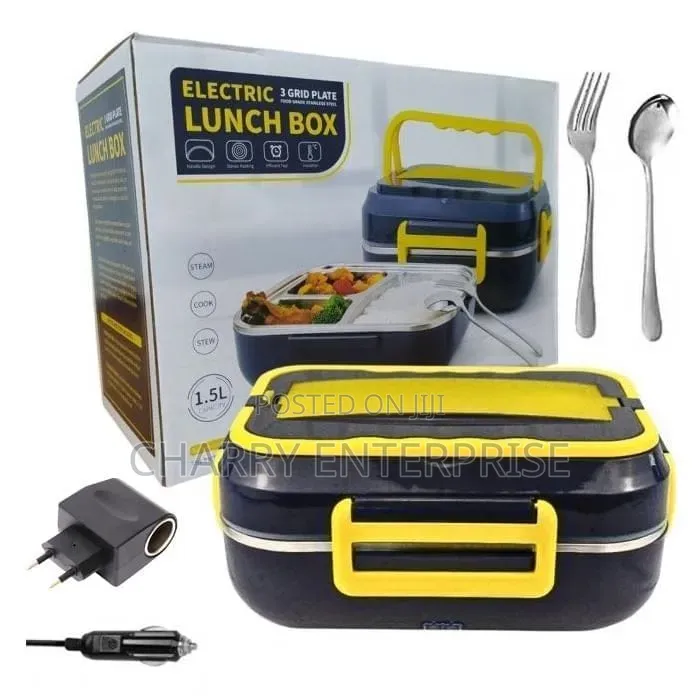 Electric Lunch Box Three Grid Plates 1.5L Steam and Cook Function
