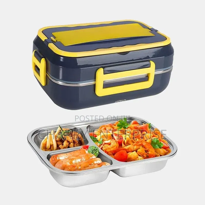 Electric Lunch Box Three Grid Plates 1.5L Steam and Cook Function