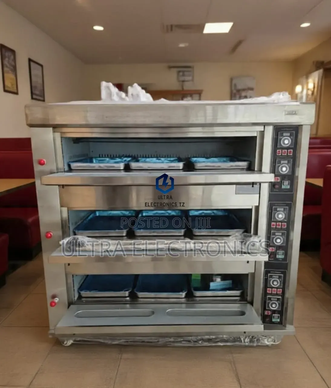 HEAVY DUTY Commercial Electric Oven 3 Deck, 9Trays 90Breads Even Cakes