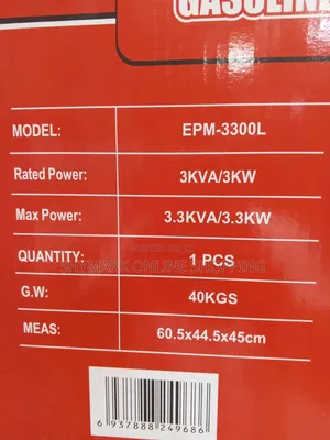 Edon ProMax Gasoline Generator 3.3KVA (EPM-3300L)