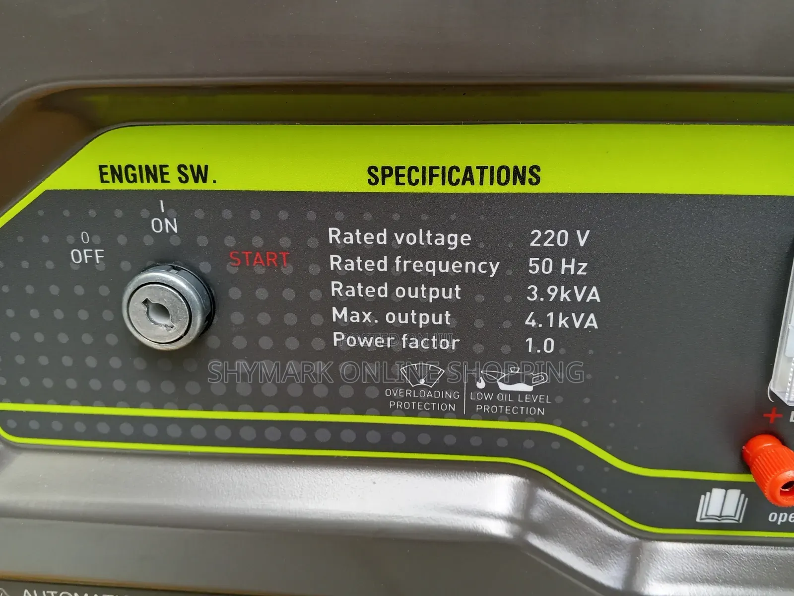Royalty RT9400E Portable Gasoline Generator 3.9KVA