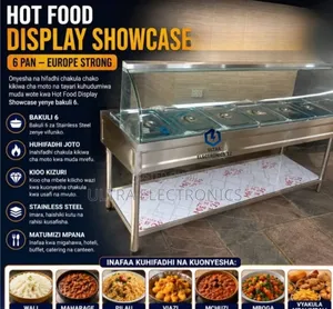 Commercial Gas Hot Food Display Showcase Bain Marie 6 Bowl Pan