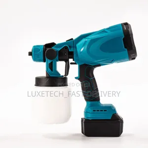 Cordless HVLP Paint Spray Gun 48V – Portable 2 Battery Powered Sprayer