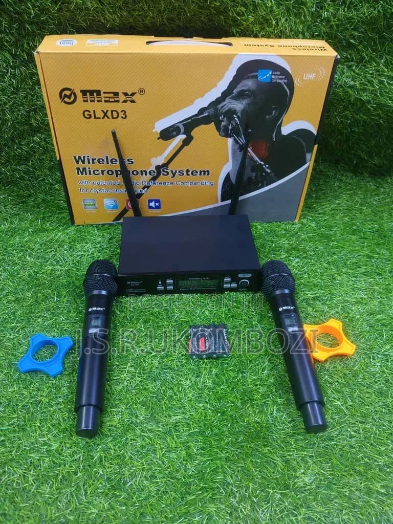 Wireless Microphone Max model.glxd3 Two Mic 100m Distance Range