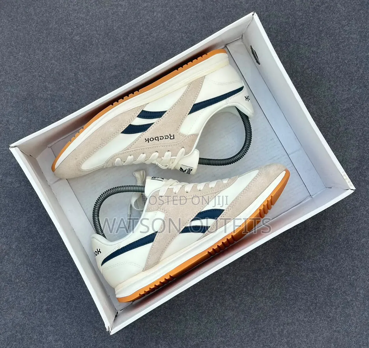 Reebok Brand 4 Multicoloured Greatly Designed Men's Leather Sneakers