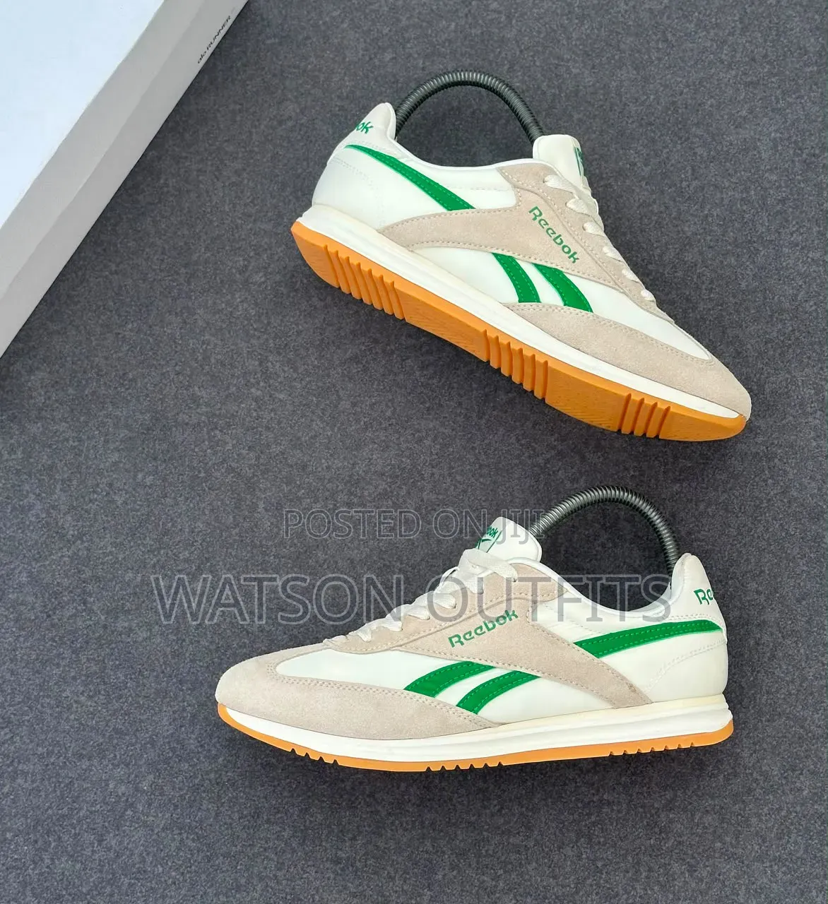 Reebok Brand 4 Multicoloured Greatly Designed Men's Leather Sneakers