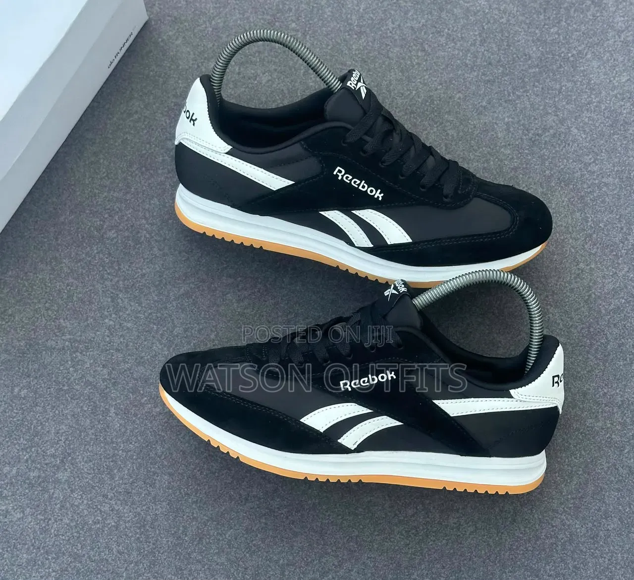 Reebok Brand 4 Multicoloured Greatly Designed Men's Leather Sneakers