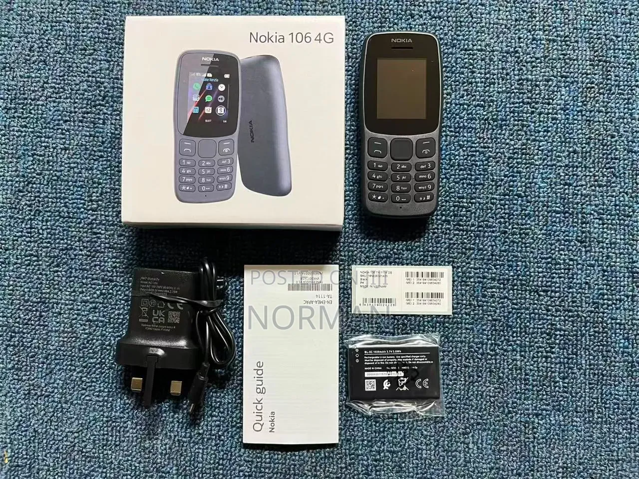 New Nokia 106 Black