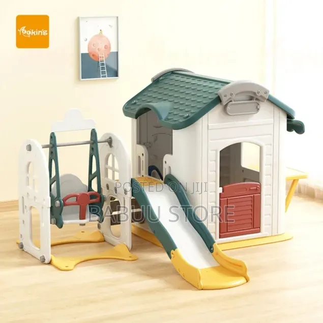 Swing Set Playhouse –