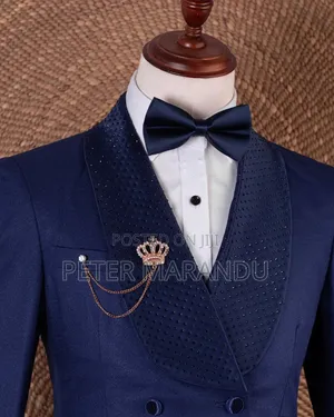 Koti La Vifungo Viwili Vya Mistari (Double-Breasted)