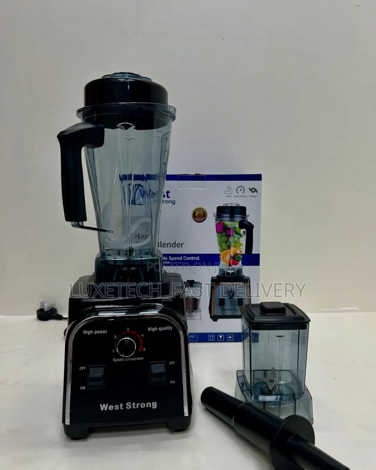 West Strong 2 in 1 Heavy Duty Blender 2 Litres