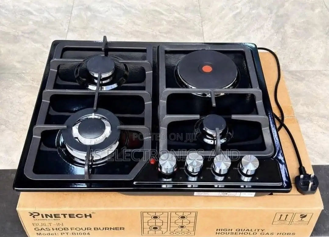 Pinetich Jiko Plate Tatu Gas Na Moja Umeme