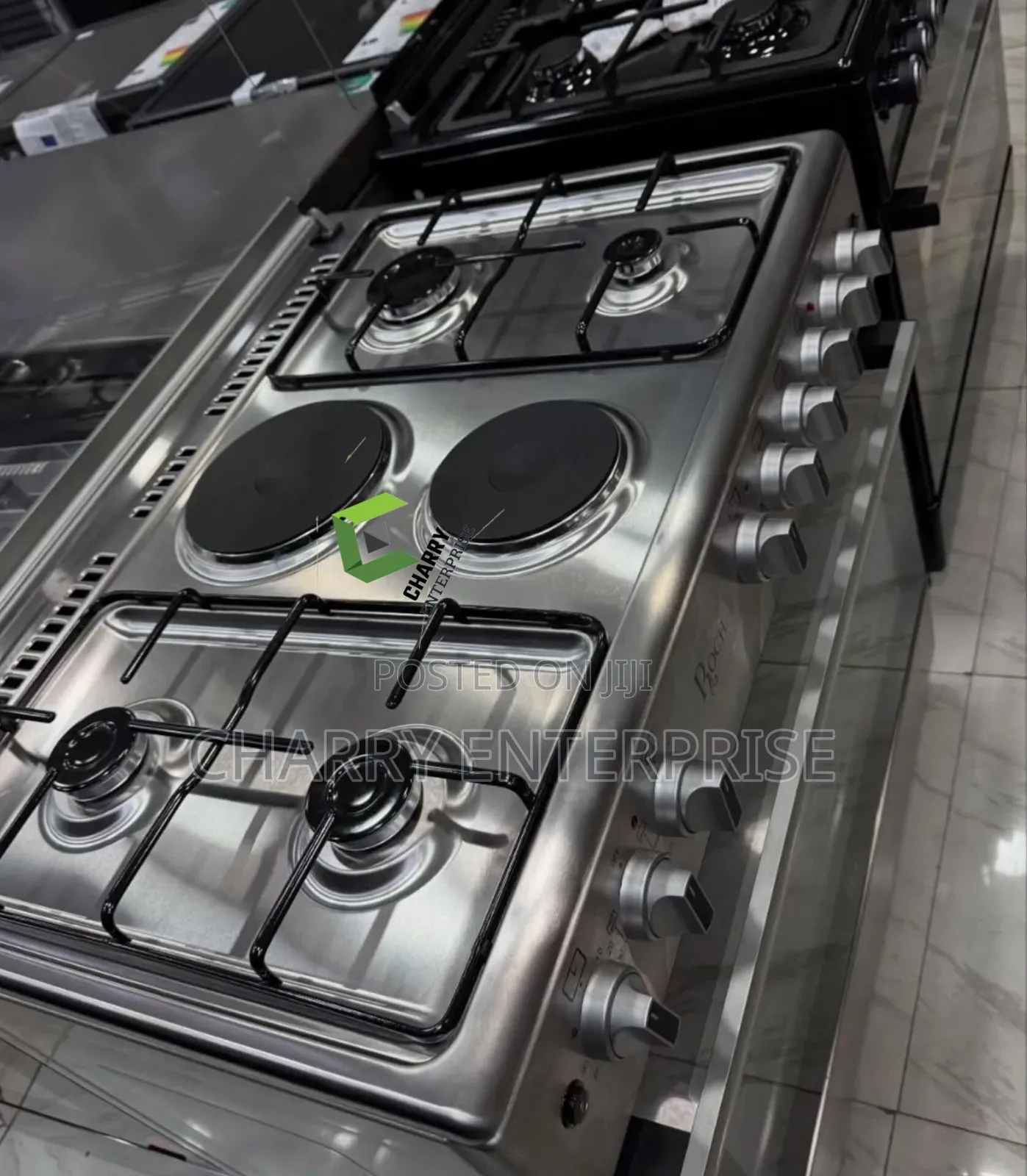 Roch Cooker 90Cm * 60Cm 6 Plates With Electric Oven 4 Gas + 2Electric