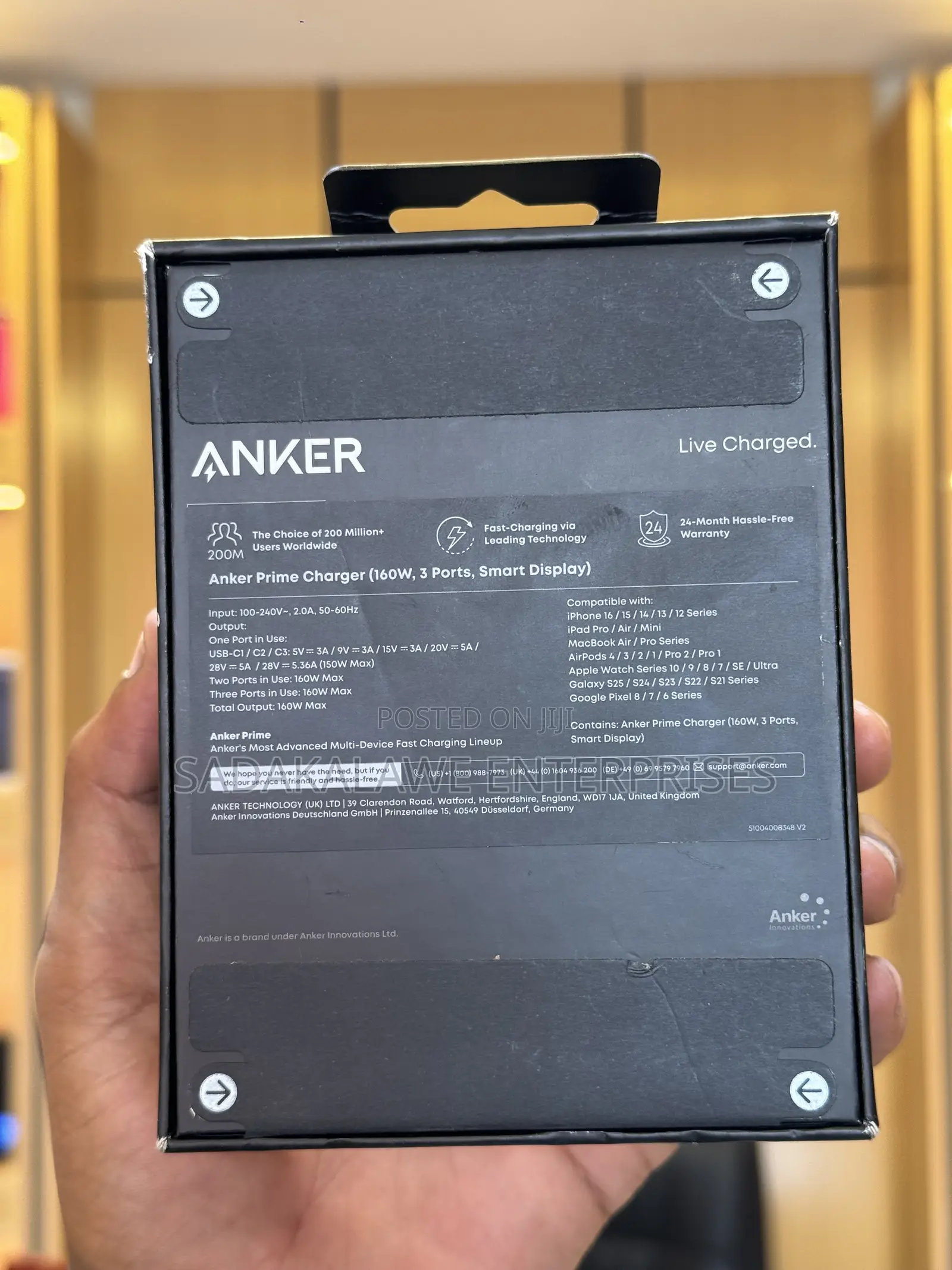 Anker Prime Charger 160W (3 Ports, Smart Display)