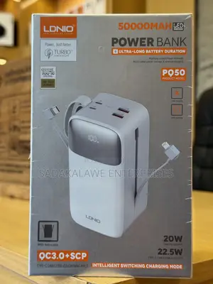 LDNIO PQ50 50000mAh Super Fast Charging Power Bank