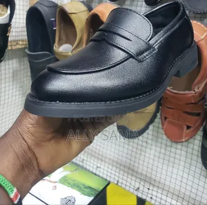 Boy's Loafers Black Material Leather More Brand