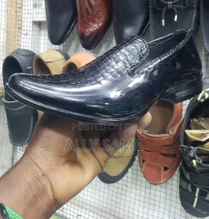 Boy's Loafers Black Material Leather More Brand